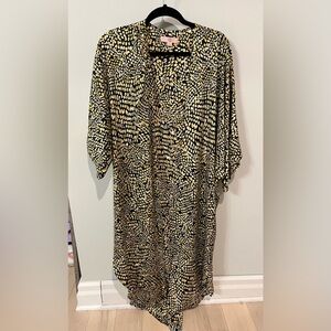 Anthropologie brand satiny duster